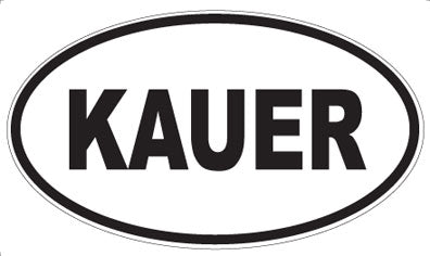 KAUER - Oval Sticker
