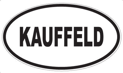 KAUFFELD - Oval Sticker