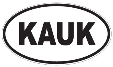 KAUK - Oval Sticker