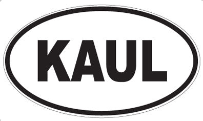 KAUL - Oval Sticker