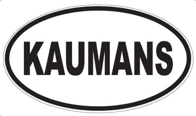 KAUMANS - Oval Sticker