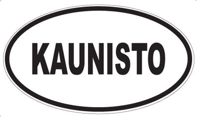 KAUNISTO - Oval Sticker