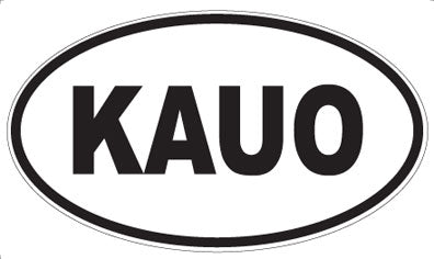 KAUO - Oval Sticker
