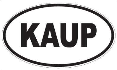 KAUP - Oval Sticker
