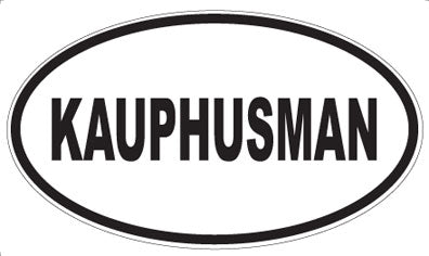 KAUPHUSMAN - Oval Sticker