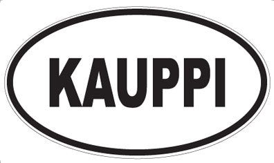 KAUPPI - Oval Sticker