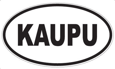 KAUPU - Oval Sticker