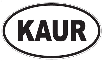 KAUR - Oval Sticker