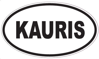 KAURIS - Oval Sticker