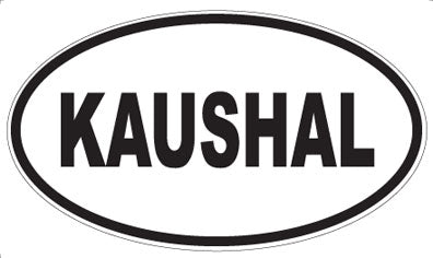 KAUSHAL - Oval Sticker