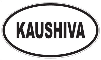 KAUSHIVA - Oval Sticker