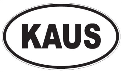 KAUS - Oval Magnet