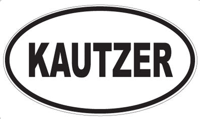 KAUTZER - Oval Sticker