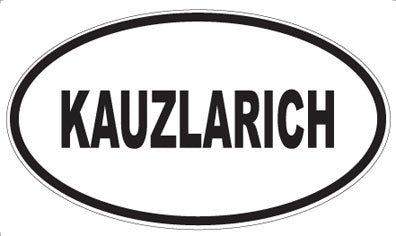 KAUZLARICH - Oval Sticker