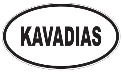 KAVADIAS - Oval Sticker