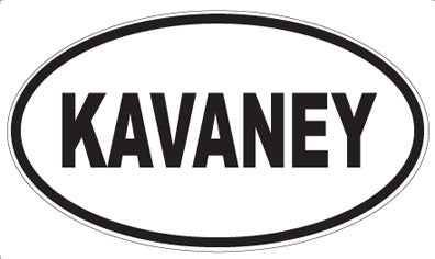 KAVANEY - Oval Sticker