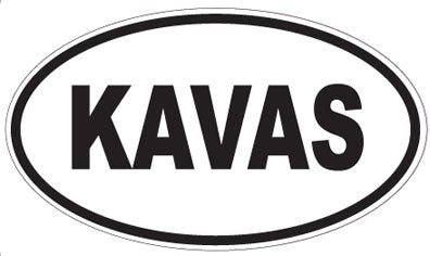 KAVAS - Oval Sticker