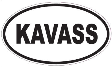 KAVASS - Oval Sticker