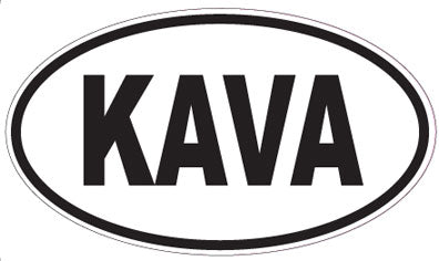KAVA - Oval Sticker