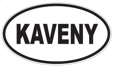 KAVENY - Oval Sticker