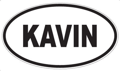 KAVIN - Oval Sticker