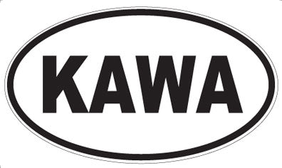 KAWA - Oval Sticker