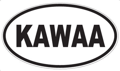 KAWAA - Oval Sticker