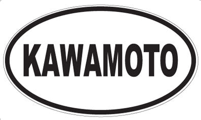 KAWAMOTO - Oval Sticker