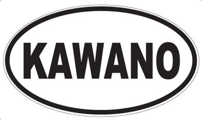 KAWANO - Oval Sticker