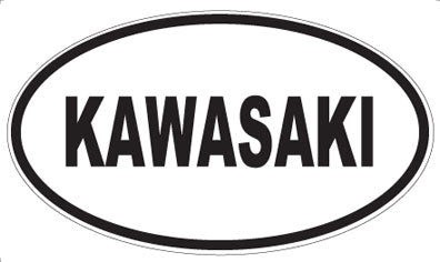 KAWASAKI - Oval Sticker