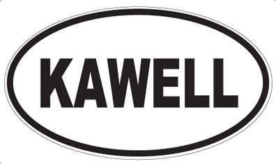 KAWELL - Oval Sticker