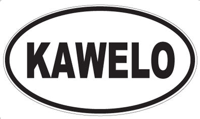 KAWELO - Oval Sticker