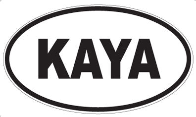KAYA - Oval Sticker