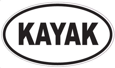 KAYAK - Oval Sticker