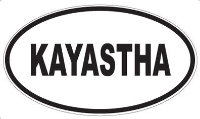 KAYASTHA - Oval Sticker