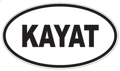 KAYAT - Oval Sticker