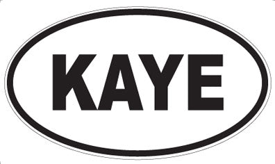 KAYE - Oval Sticker