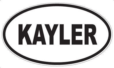 KAYLER - Oval Sticker