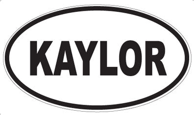 KAYLOR - Oval Sticker