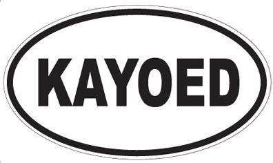 KAYOED - Oval Sticker