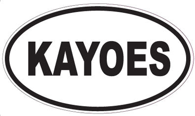 KAYOES - Oval Sticker