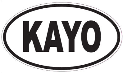 KAYO - Oval Sticker