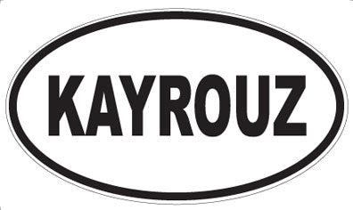 KAYROUZ - Oval Sticker