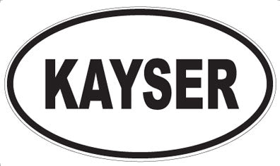 KAYSER - Oval Sticker