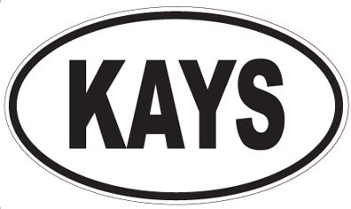 KAYS - Oval Sticker