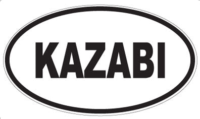 KAZABI - Oval Magnet