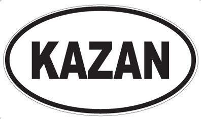 KAZAN - Oval Sticker