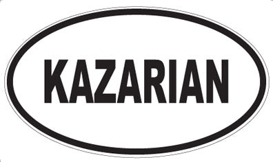 KAZARIAN - Oval Sticker