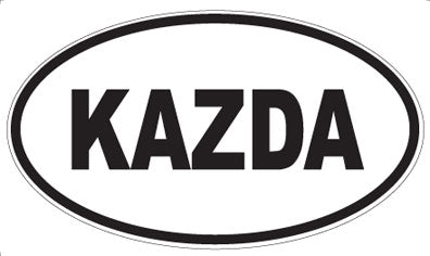 KAZDA - Oval Magnet