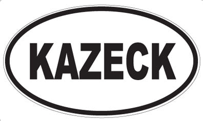 KAZECK - Oval Sticker